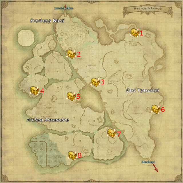 Where Br'aaxskin Treasure Maps can lead you in Heritage Found, Final Fantasy XIV