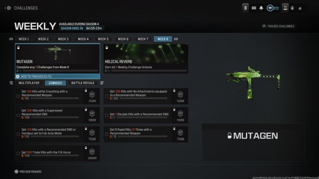 Mutagen blueprint in MW3 and Warzone