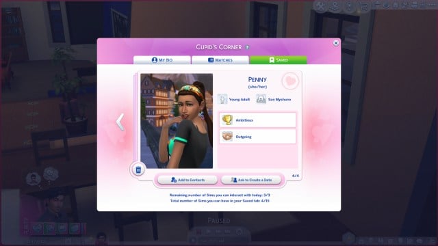 Sims 4 Lovestruck Matches