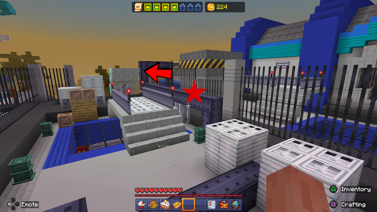 Helipad pathway in Minecraft MCC Party