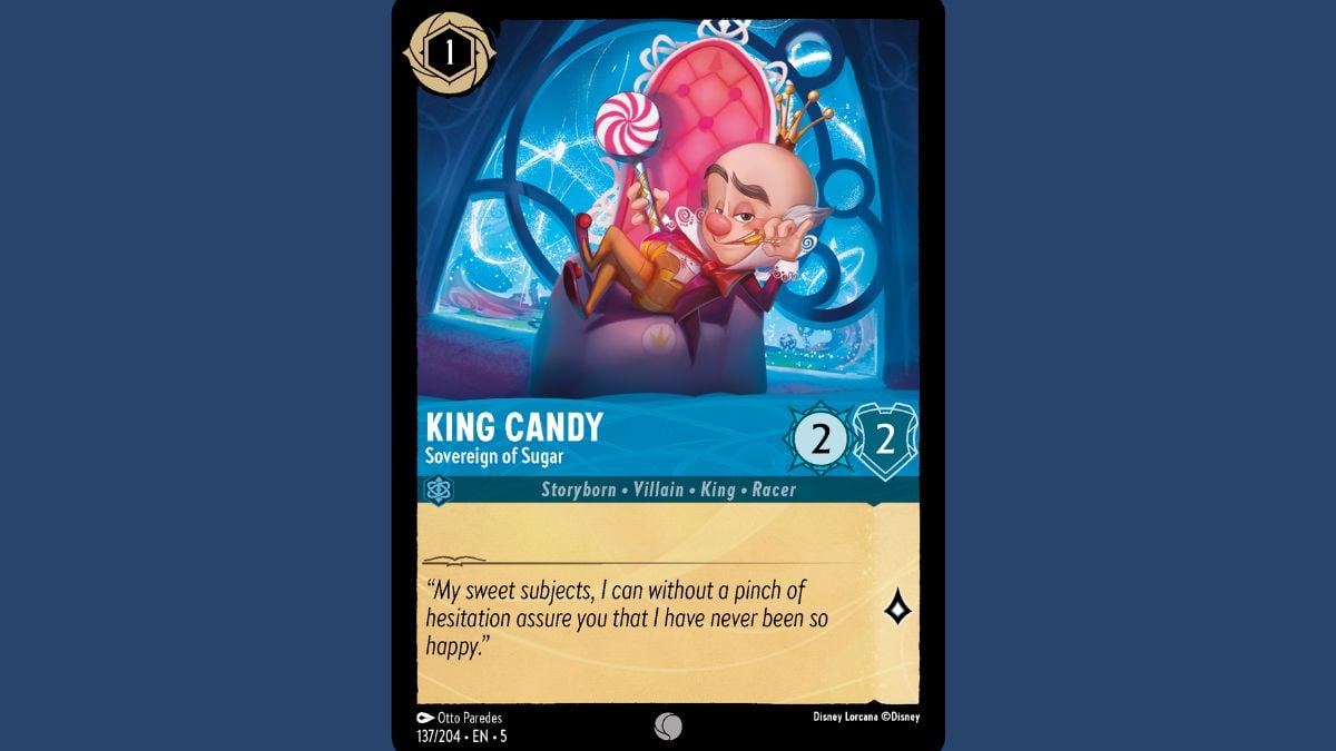 king candy villain disney lorcana shimmering skies