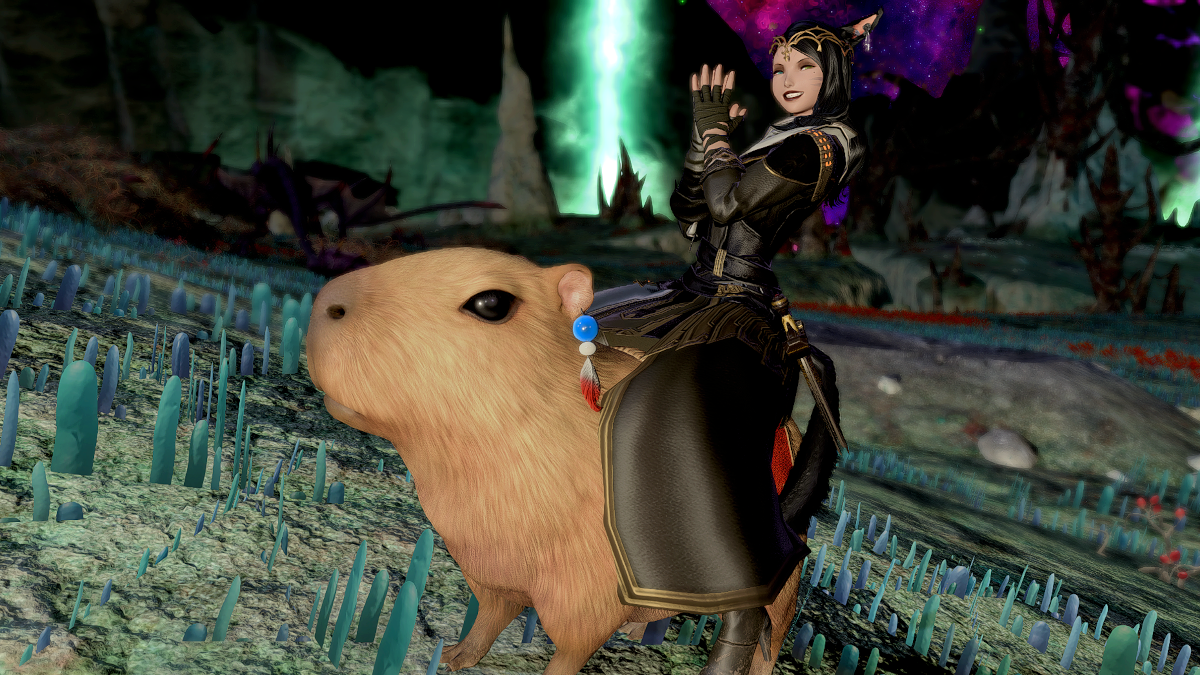 The Mehwapyarra mount in Final Fantasy XIV