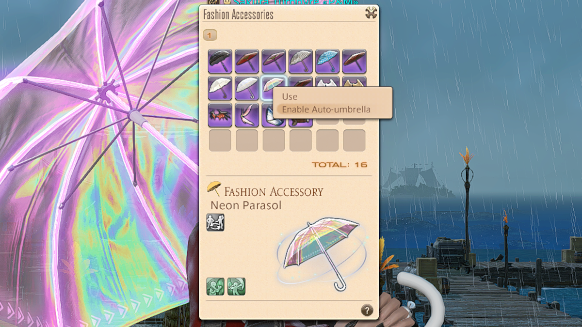 How to auto-equip any Fashion Accessory in Final Fantasy XIV