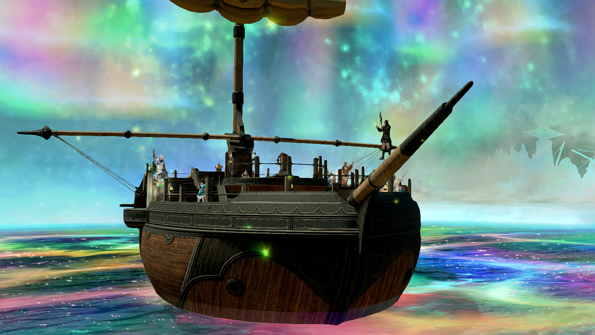 Ocean Fishing during a Spectral Current in Final Fantasy XIV