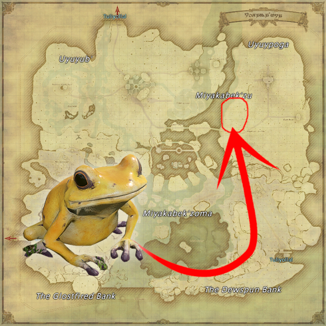 Where to find Poison Frogs in Final Fantasy XIV