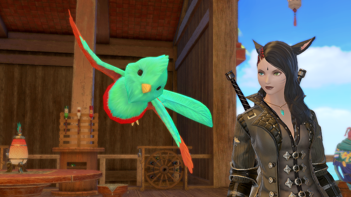 Quetzal minion in Final Fantasy XIV