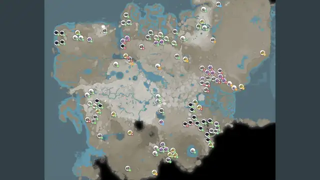 Satisfactory resource node map