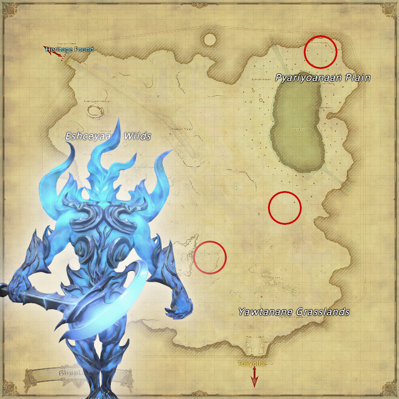 FFXIV: Dawntrail A and S rank Hunt Marks and their spawn locations