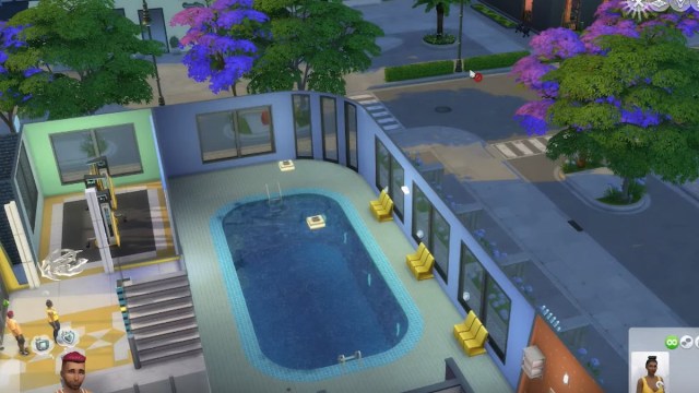 Sims 4 curved pool