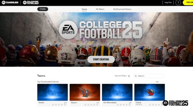 How to use Team Builder in College Football 25