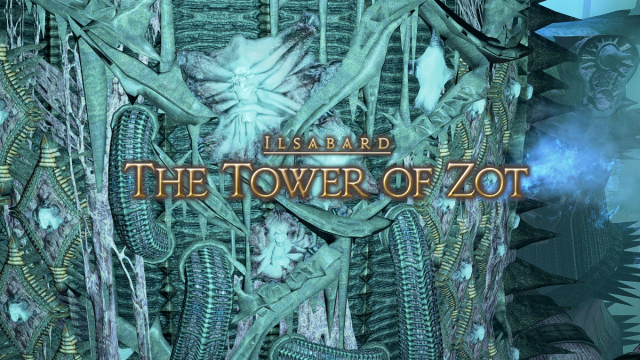 Tower of Zot title screen in Final Fantasy XIV