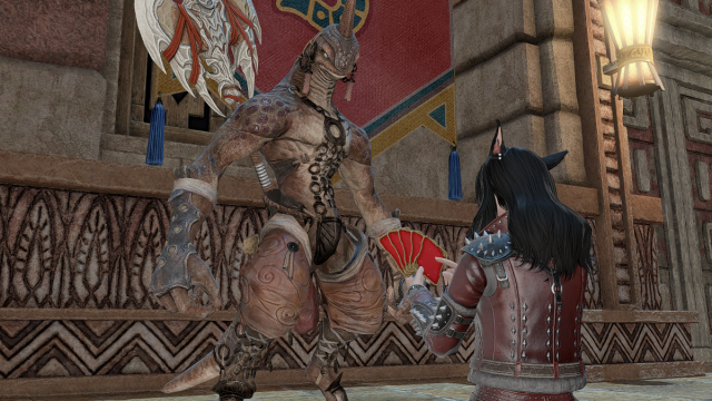 Playing a match of Triple Triad against an NPC in Final Fantasy XIV