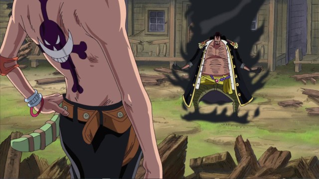 Ace versus Blackbeard in One Piece