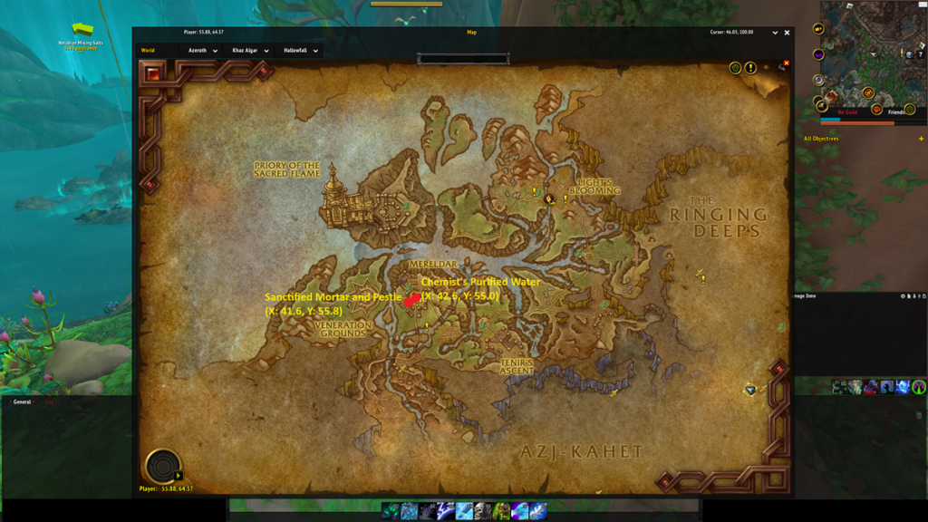 All Alchemy Knowledge Treasure locations in WoW The War Within