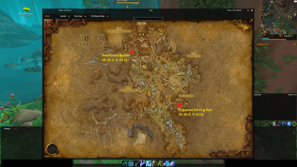 All Alchemy Knowledge Treasure locations in WoW The War Within