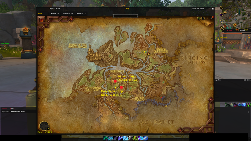 All Blacksmithing Knowledge Treasure locations in WoW The War Within