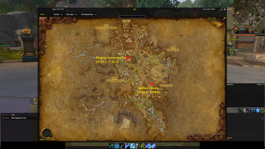 All Blacksmithing Knowledge Treasure locations in WoW The War Within