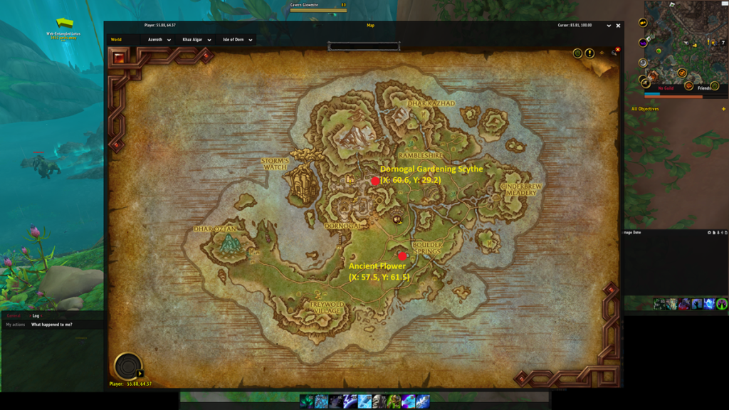 All Herbalism Knowledge Treasure locations in WoW The War Within