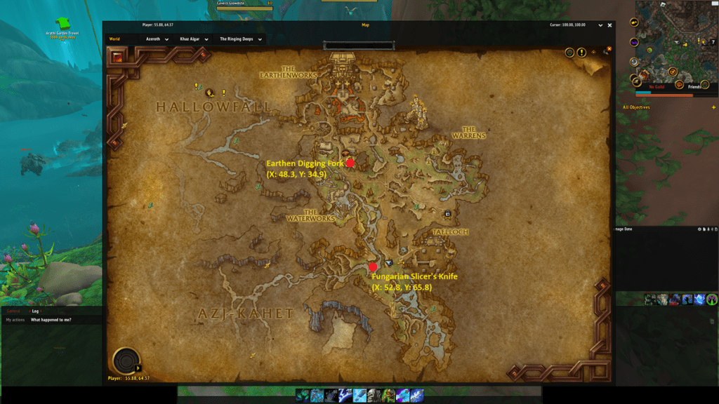 All Herbalism Knowledge Treasure locations in WoW The War Within