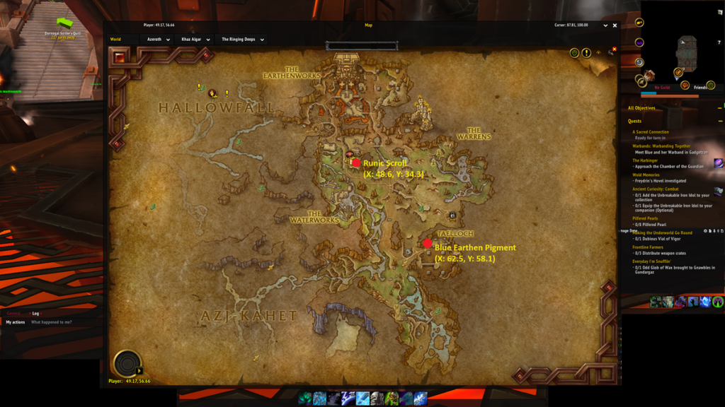 All Inscription Knowledge Treasure locations in WoW The War Within