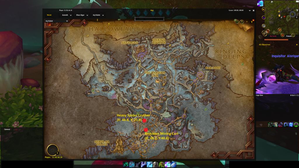 All Mining Knowledge Treasure locations in WoW The War Within