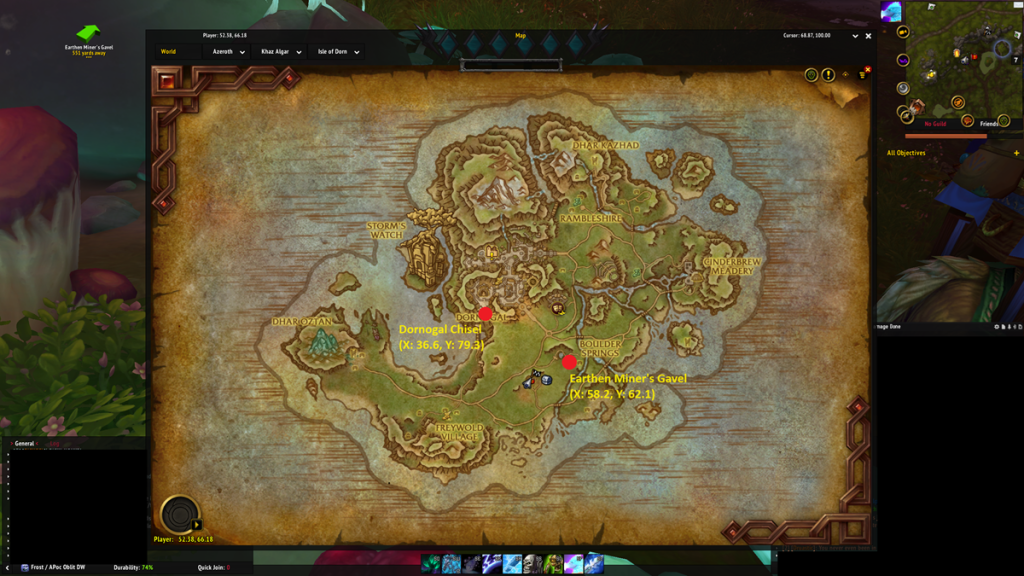 All Mining Knowledge Treasure locations in WoW The War Within