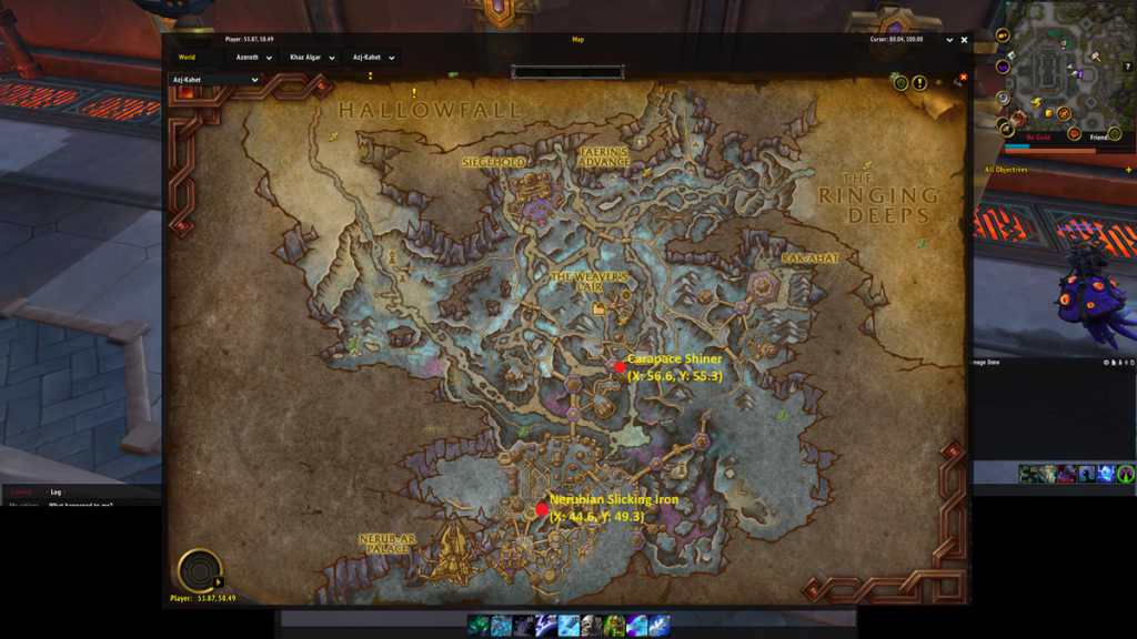 All Skinning Knowledge Treasure locations in WoW The War Within