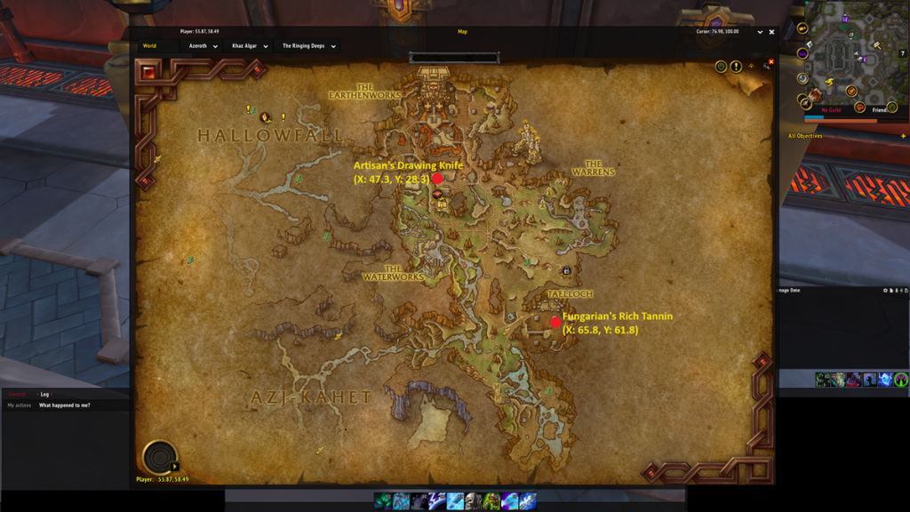 All Skinning Knowledge Treasure locations in WoW The War Within