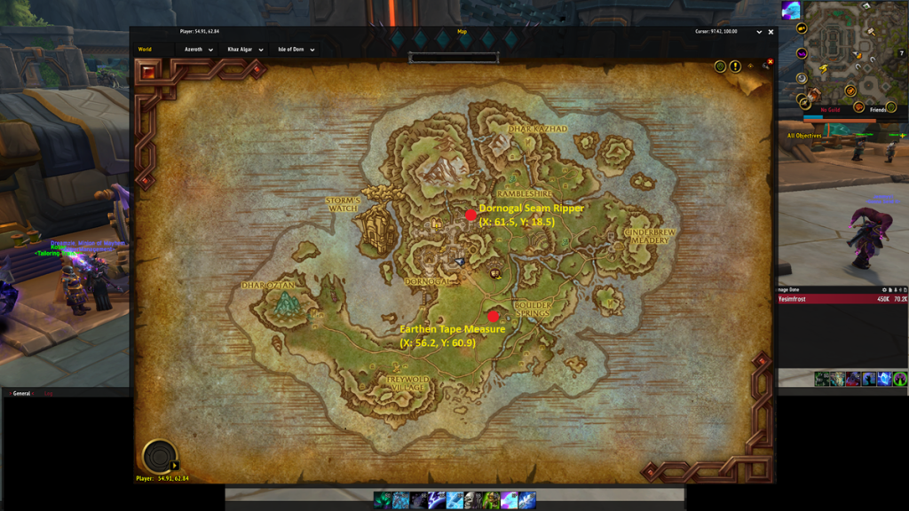 All Tailoring Knowledge Treasure locations in WoW The War Within