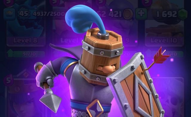 A screenshot of Royal Recruits' Card Evolution in Clash Royale