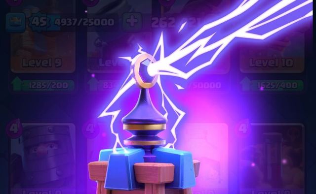 A screenshot of Tesla's Card Evolution in Clash Royale