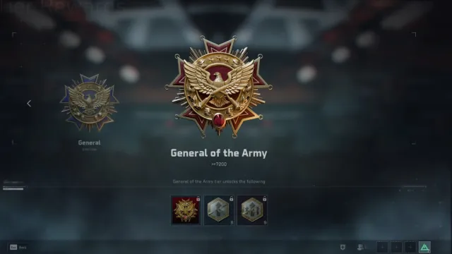 some Delta Force rank rewards