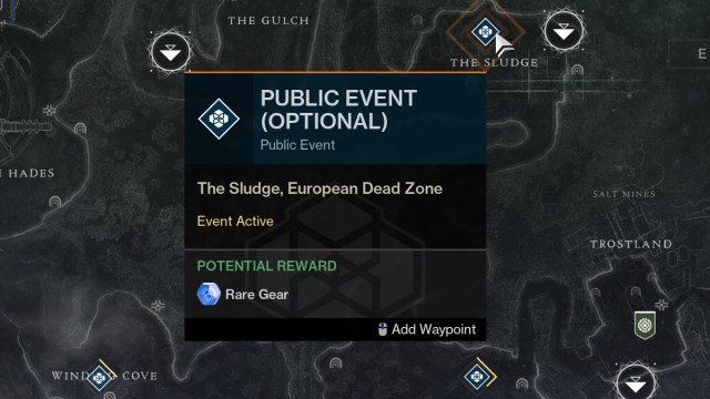 Destiny 2 Public Event on Map