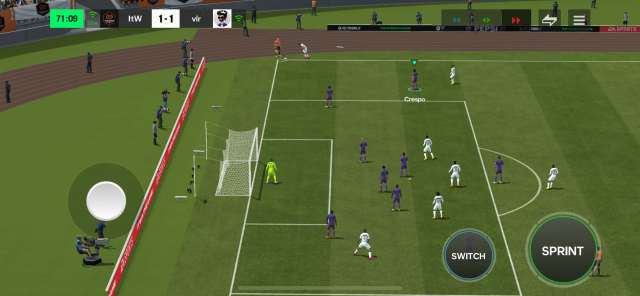 A screenshot of a corner in FC Mobile.