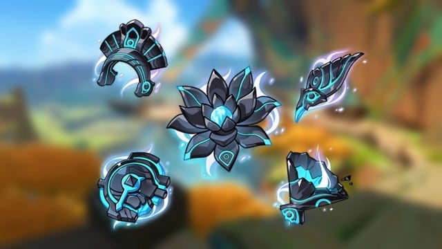 Obsidian Codex artifact set from Genshin Impact