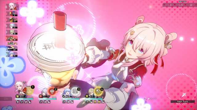 March 7th Hunt using her Skill in Honkai: Star Rail