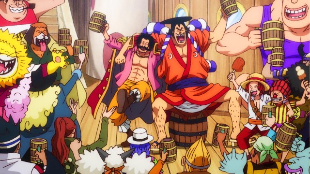 Kozuki Oden with the Roger Pirates in One Piece