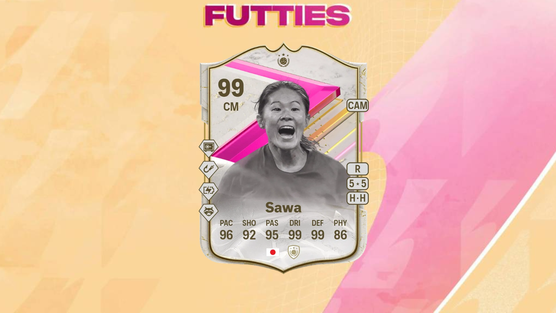 An image of Homare Sawa FUTTIES Icon in EA FC 24