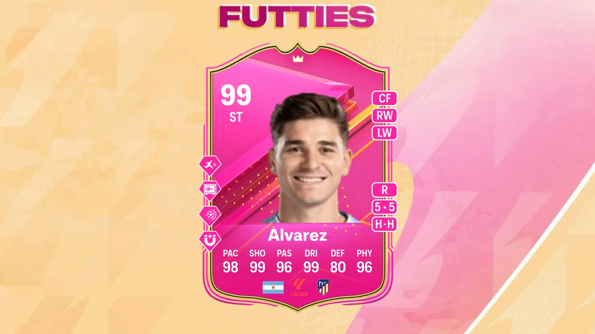 An image of Alvarez FUTTIES SBC in EA FC 24