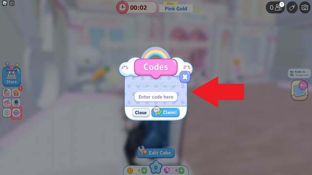 Cake Off How to redeem codes