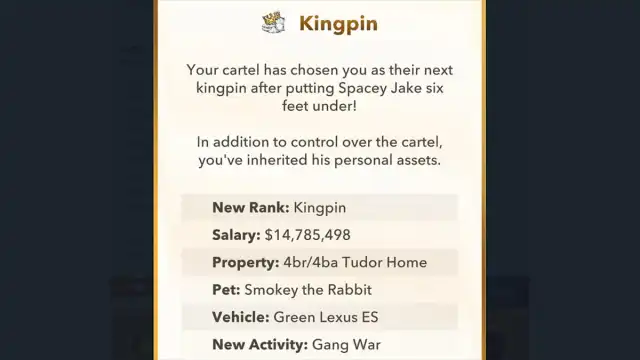 BitLife Kingpin Rank