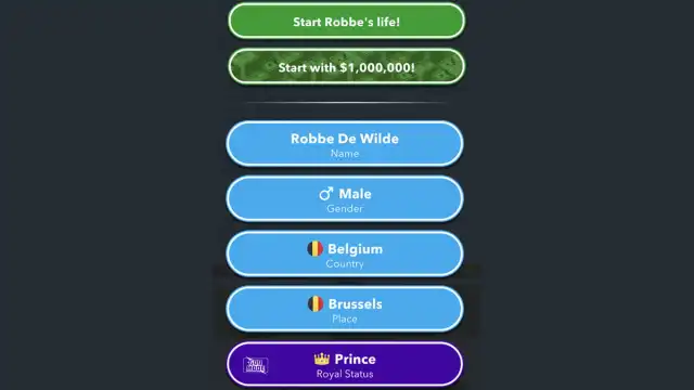 BitLife royal as a God Mode option