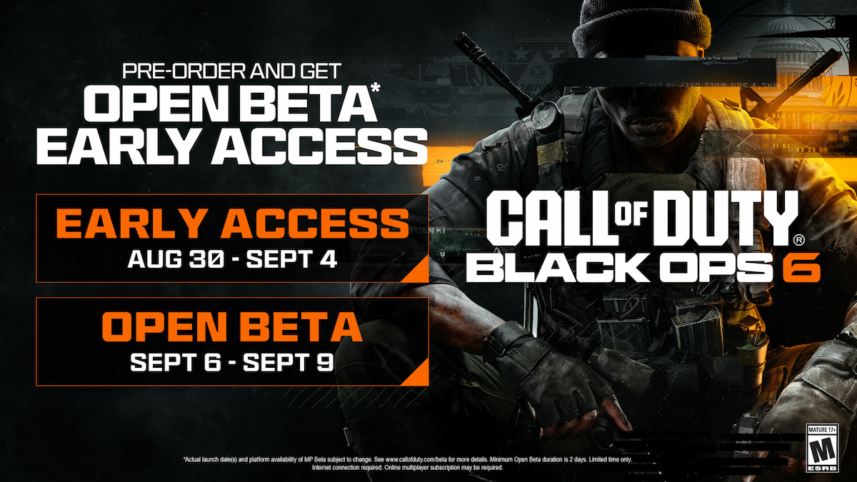 All Call of Duty: Black Ops 6 Beta and Early Access dates