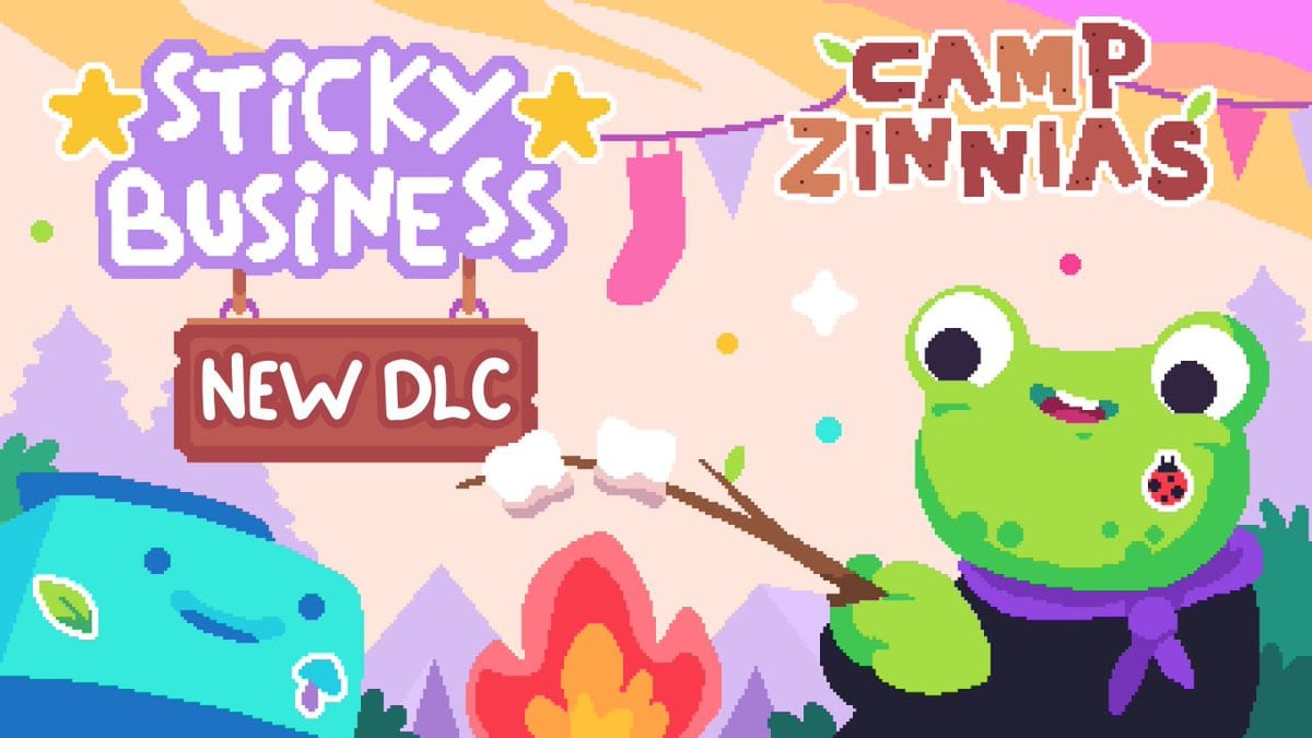 Sticky Business расширяет свой магазин наклеек добавлением DLC Camp Zinnias на тему природы