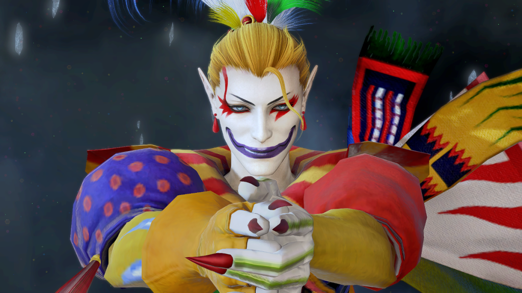 Kefka, a door boss in Final Fantasy XIV