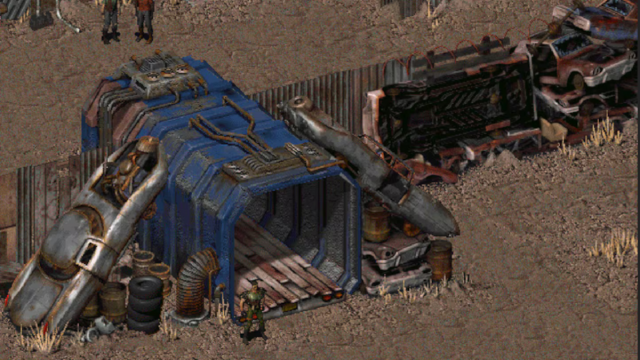 Screenshot from the original Fallout from 1997 