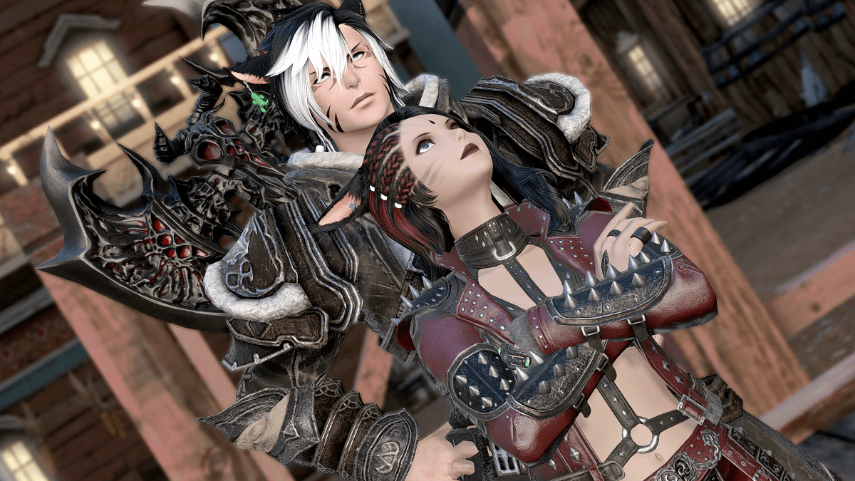 Myself and my Fiancé in Final Fantasy XIV