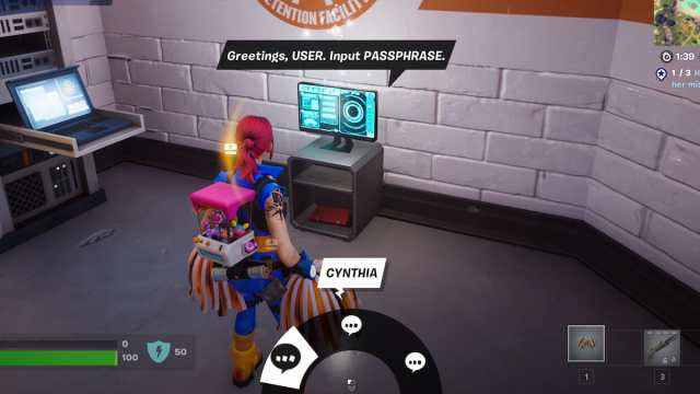 Fortnite Cynthia passphrase