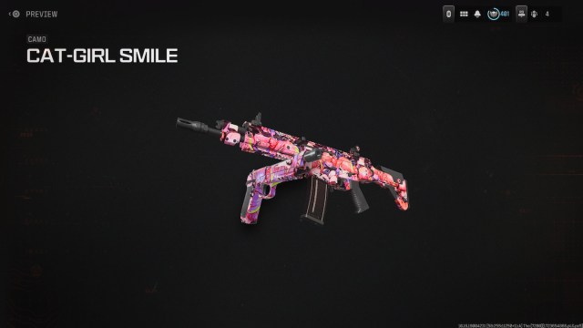 Cat-Girl Smile camo skin