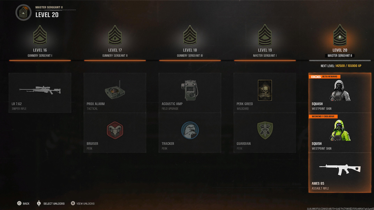 All Barracks Progression rewards and how to unlock them in Black Ops 6 beta